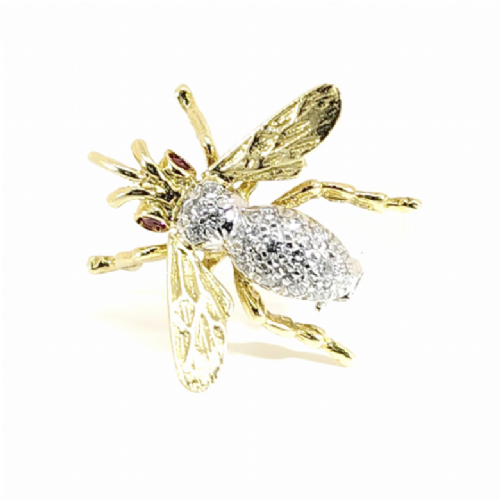  Spilla in oro con diamanti e rubini presso Castignoli - Orologeria e gioielleria a Monza